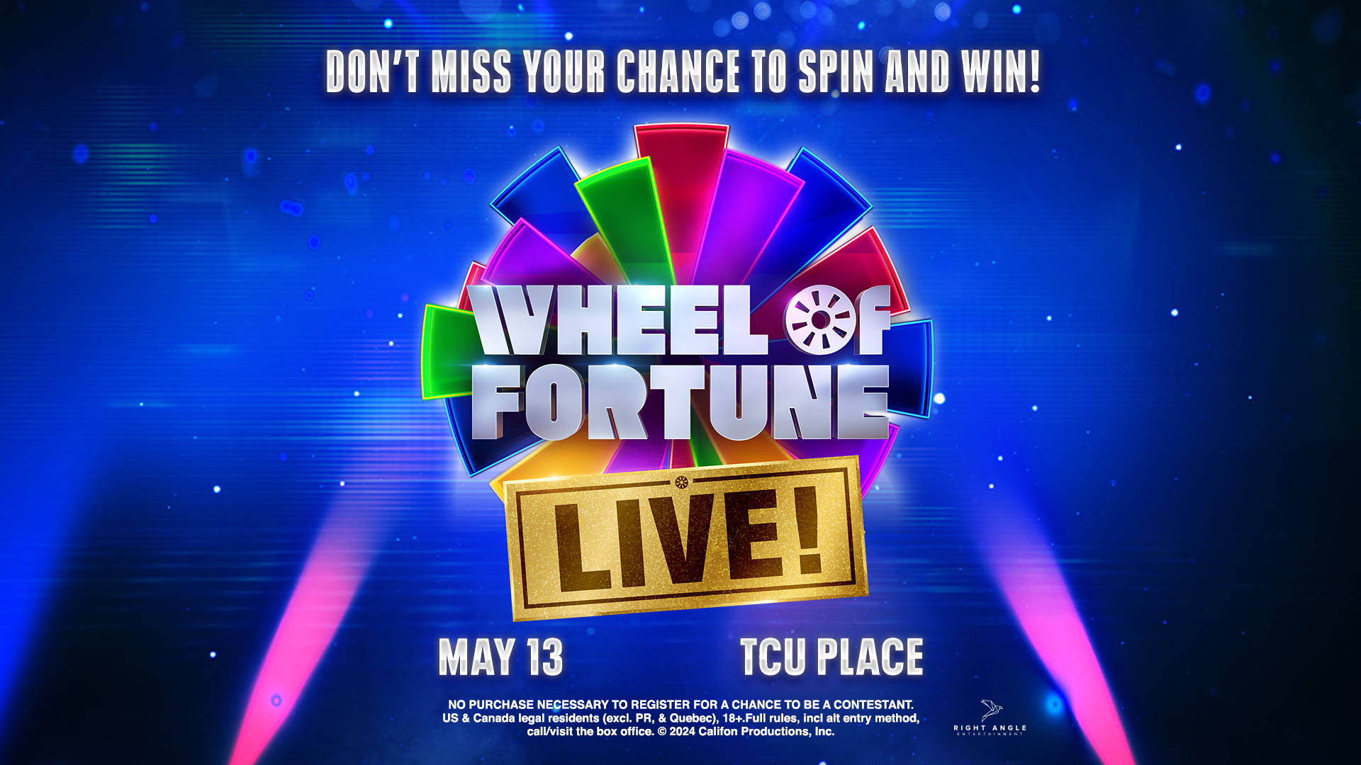 Wheel of Fortune LIVE! - May 13th, 2024 at TCU Place